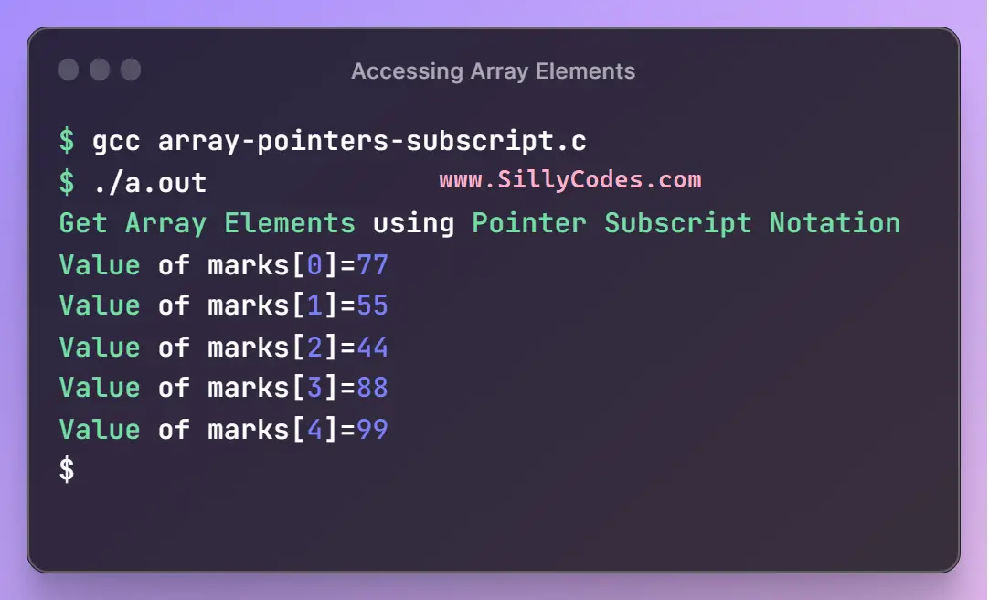 Pointers And Arrays In C Language With Example Programs