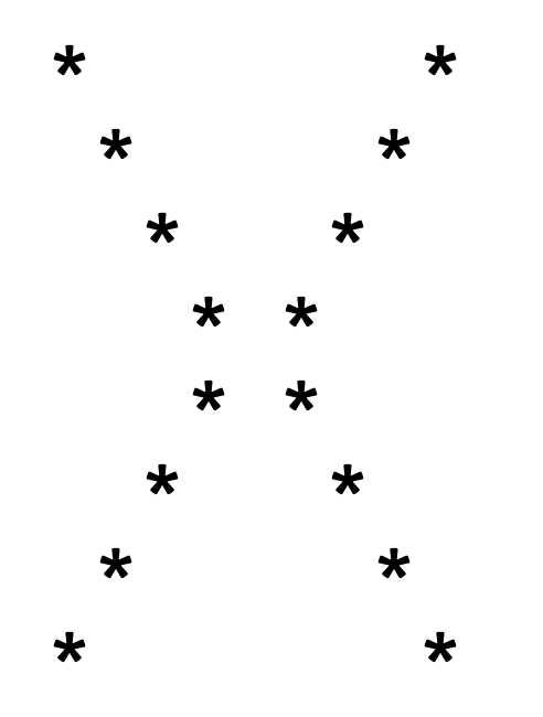 Cross-or-X-star-pattern-Program