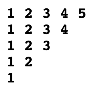 Invarted-traingle-number-Pattern-in-c