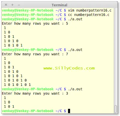 the-1-0-number-pattern-program-in-c-language
