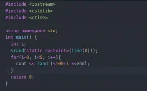 Generate random number in C/C++ programming language. - SillyCodes