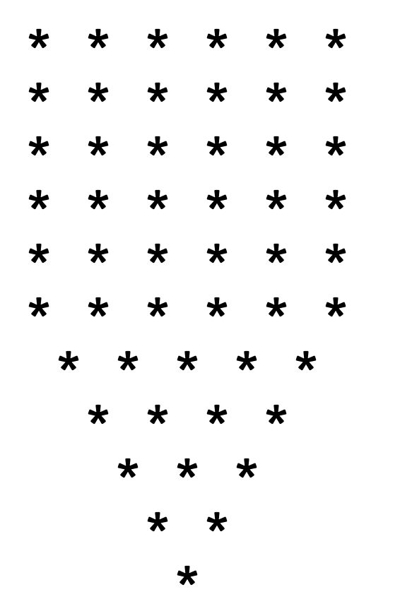 Pencil-shape-star-pattern-program-in-c