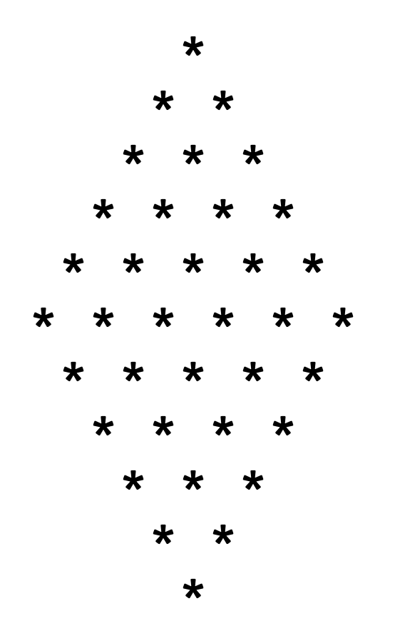 Rhombus-pattern-program-in-c