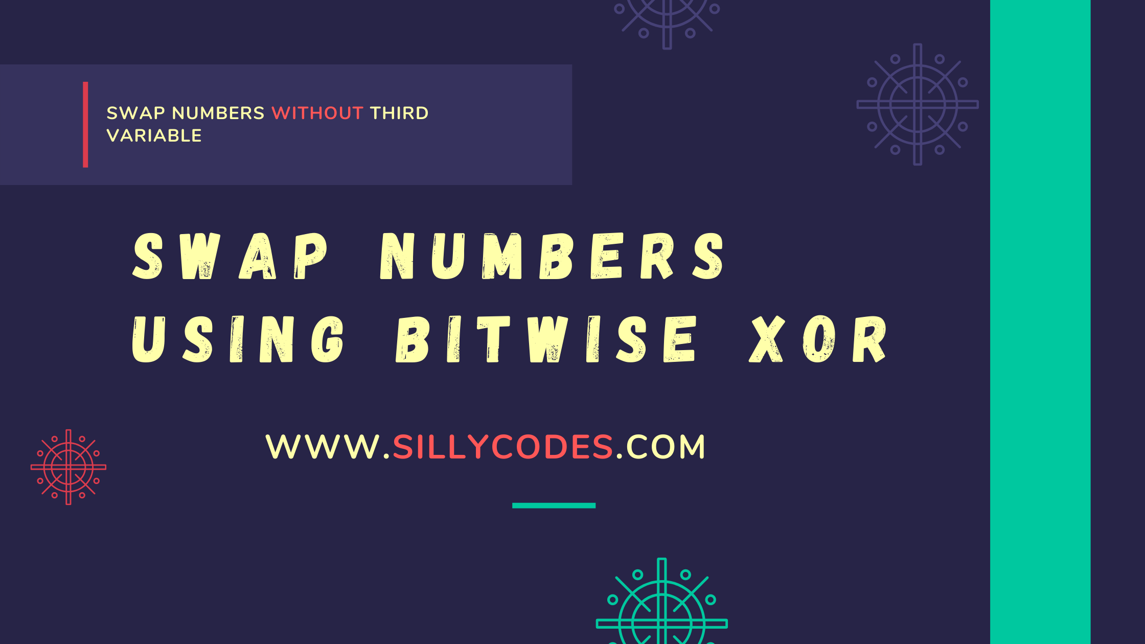 Swap Two Numbers Without Using Third Variable Using Xor Bitwise 9563
