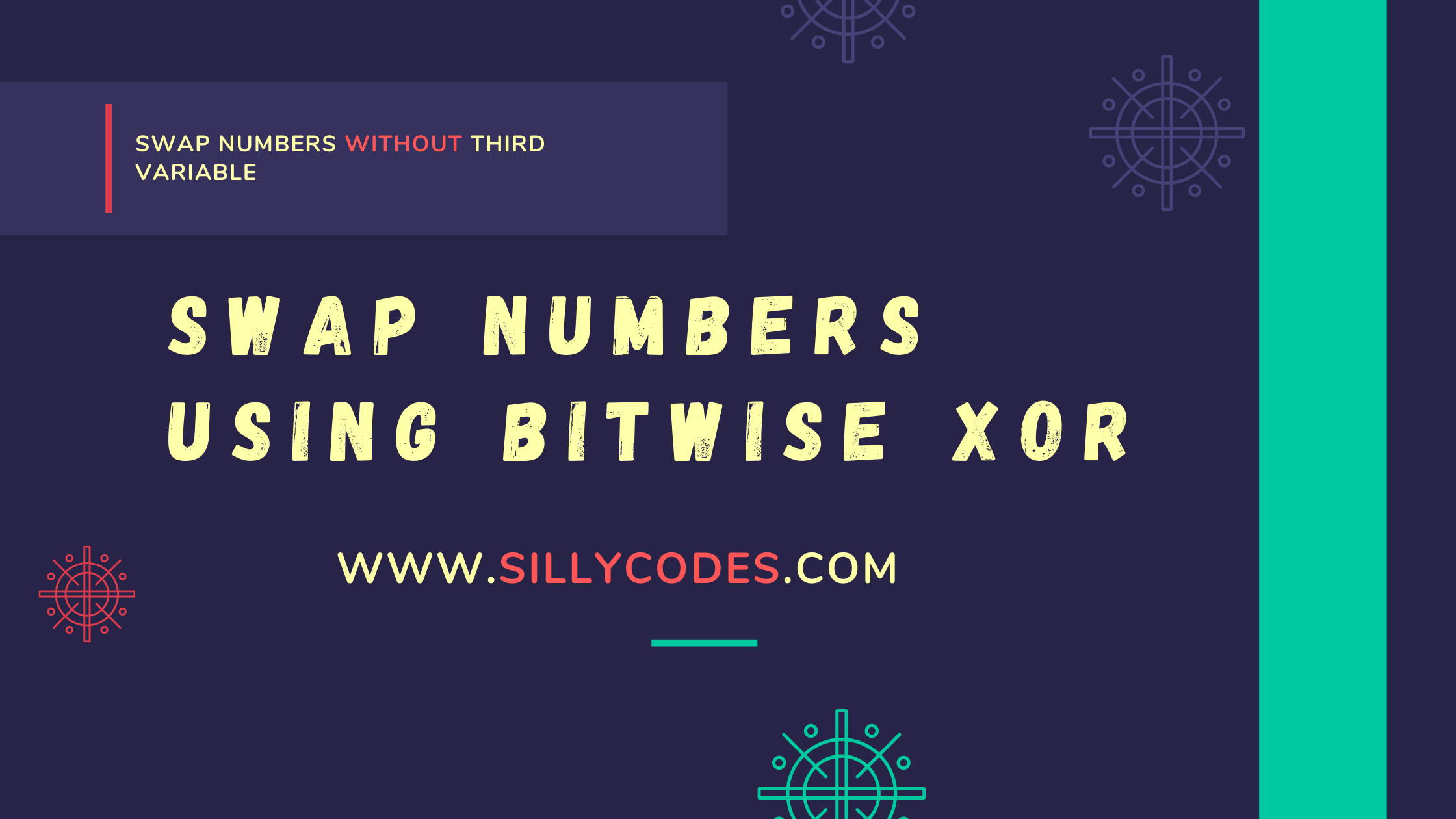 swap-two-numbers-without-using-third-variable-using-xor-bitwise