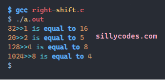 right-shift-program-output