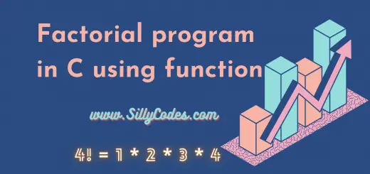 factorial-program-in-c-using-function