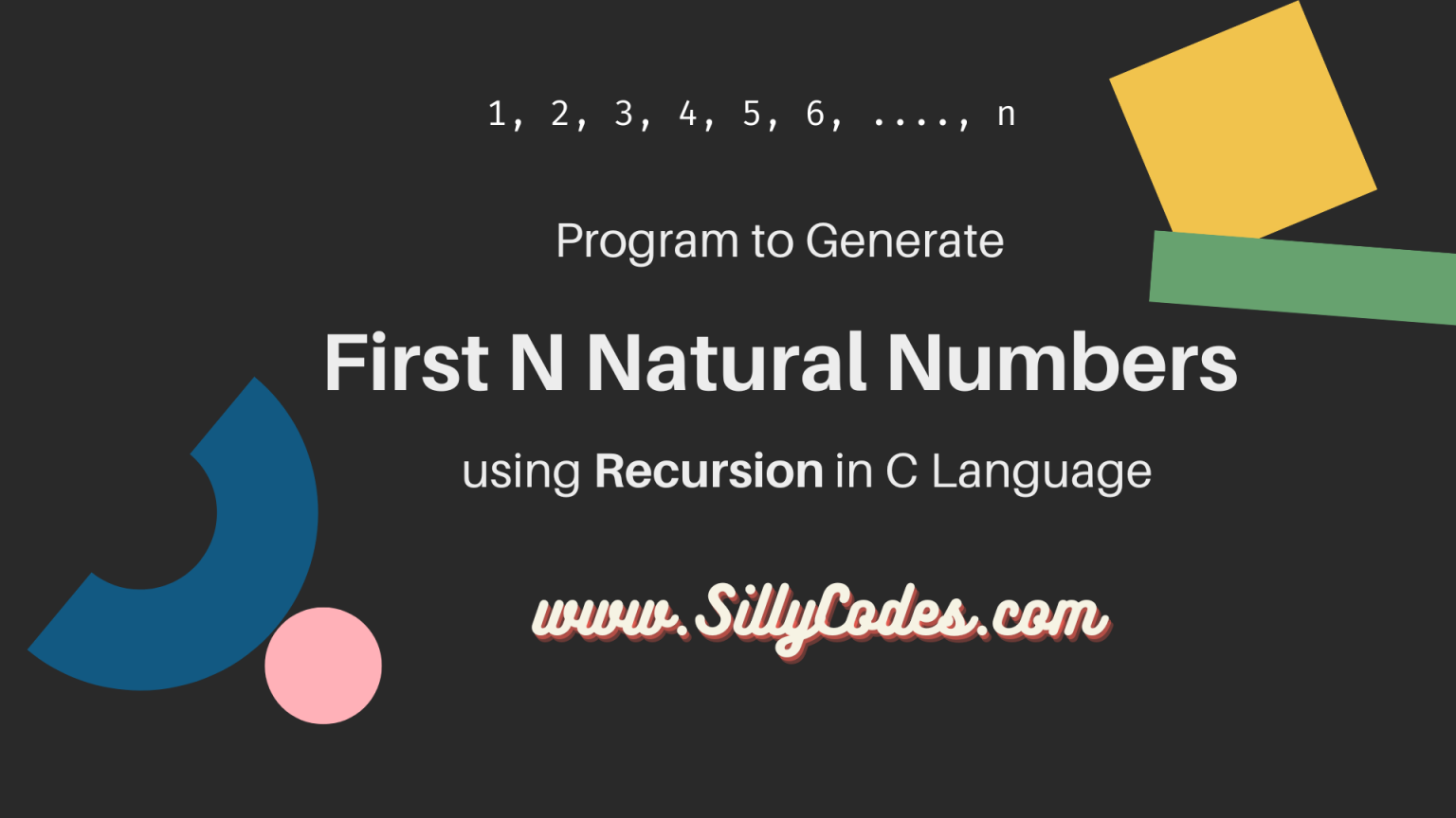 program-to-print-first-n-natural-numbers-using-recursion-in-c