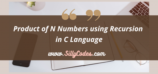 product-of-n-numbers-using-recursion-in-c-language