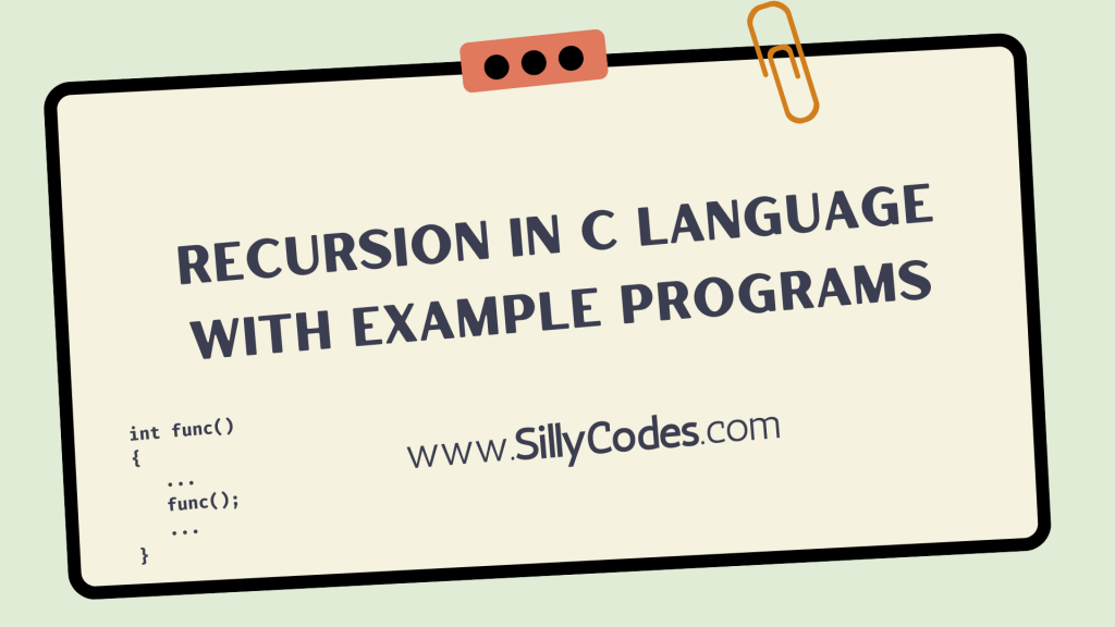 recursion-in-c-language-with-example-programs