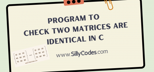 Check-Two-Matrices-are-Identical-in-C-language