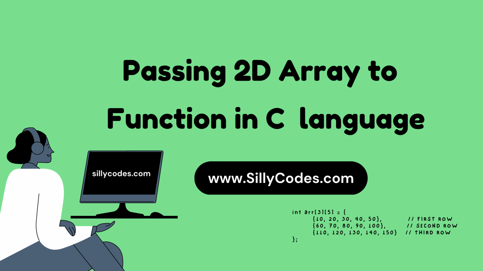 passing-2d-array-to-function-in-c-with-example-program