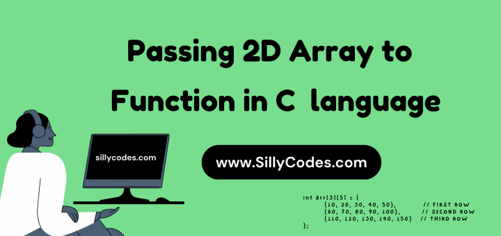 Passing-2d-array-to-function-in-C-with-Example-Program