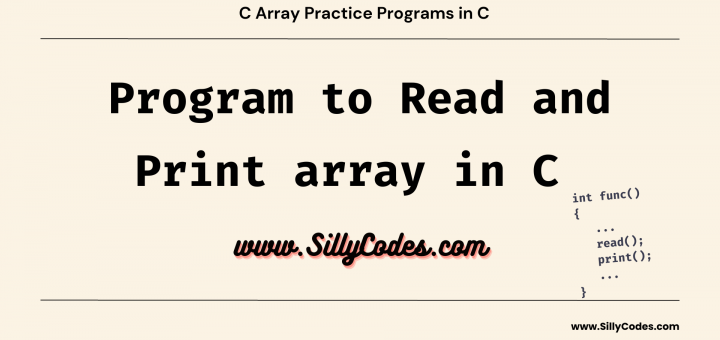 Program-to-Read-and-Print-array-in-C-language
