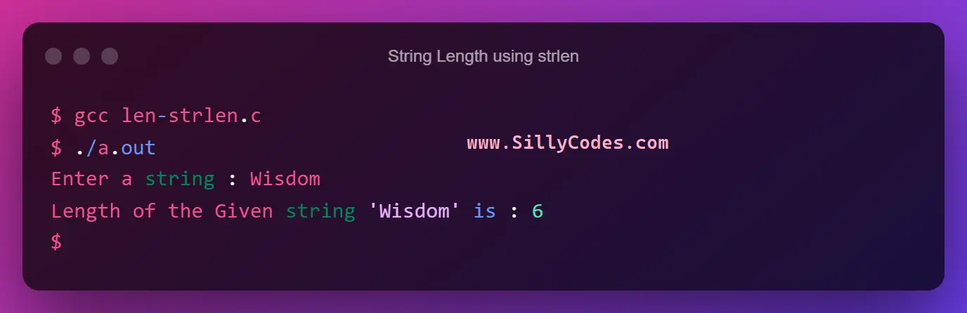 program-to-calculate-length-of-string-in-c-language-sillycodes