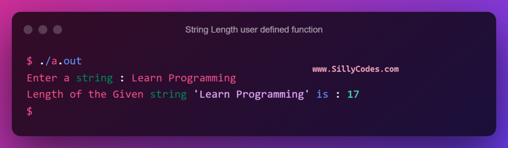 calculate-string-length-using-user-defined-function-program-output