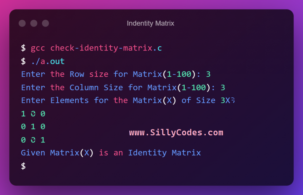 check-identity-matrix-in-c-program-output