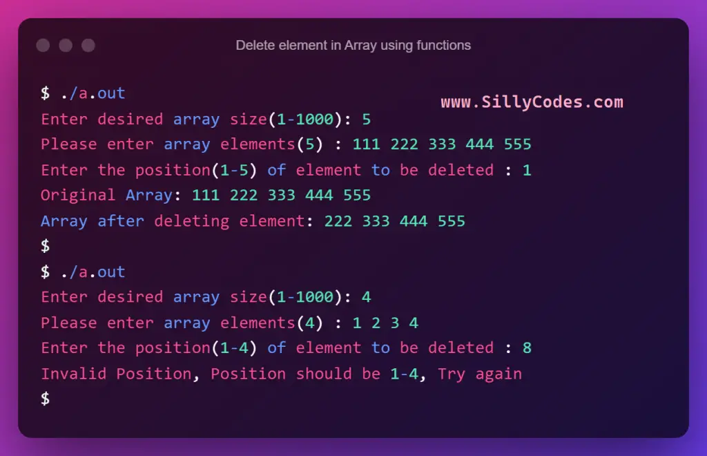 delete-an-element-from-array-using-deleteAt-function