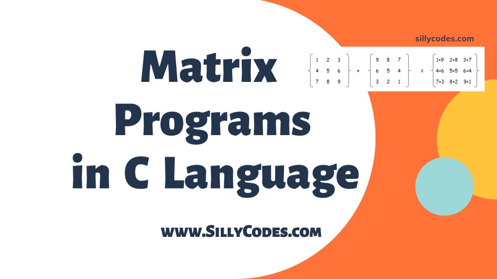 matrix-programs-in-c-language