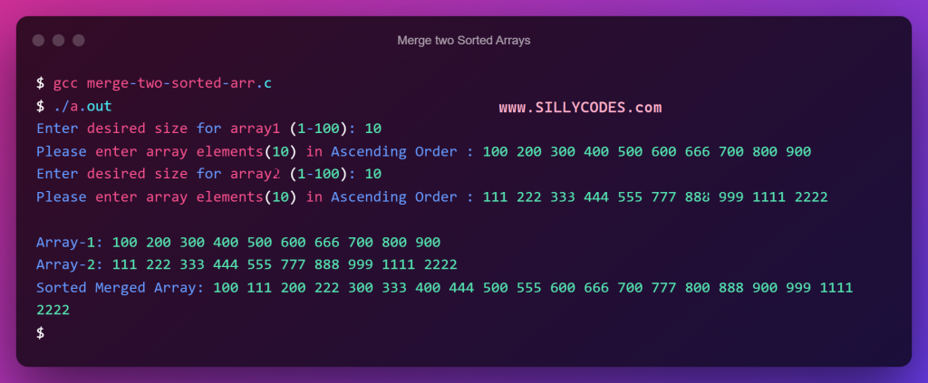merge-two-sorted-arrays-program-output-ex-1