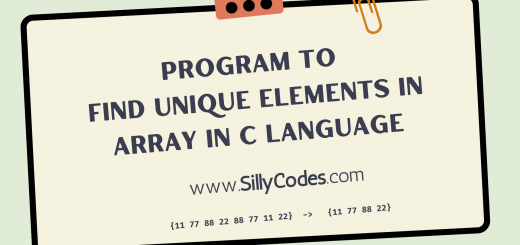 program-to-find-Unique-Elements-in-Array-in-C-Language