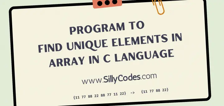 program-to-find-Unique-Elements-in-Array-in-C-Language