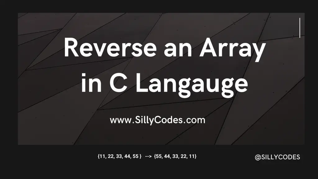 program-to-reverse-array-in-c-language