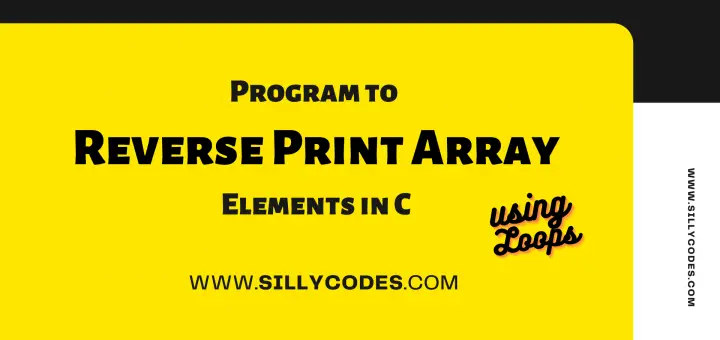 reverse-print-array-elements-in-c-language