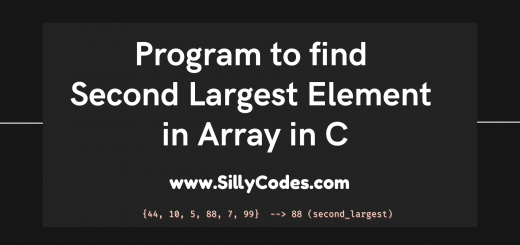 second-largest-element-in-array-in-c-program
