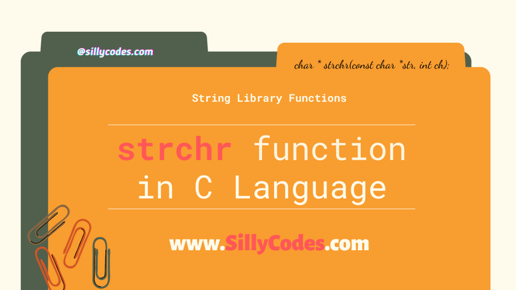 strchr-function-in-c-programming-language