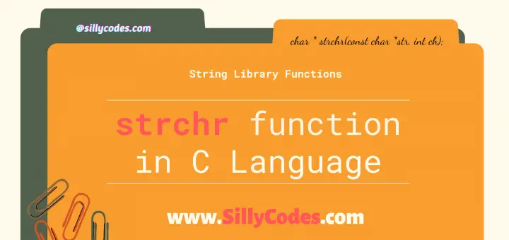 strchr-function-in-c-programming-language