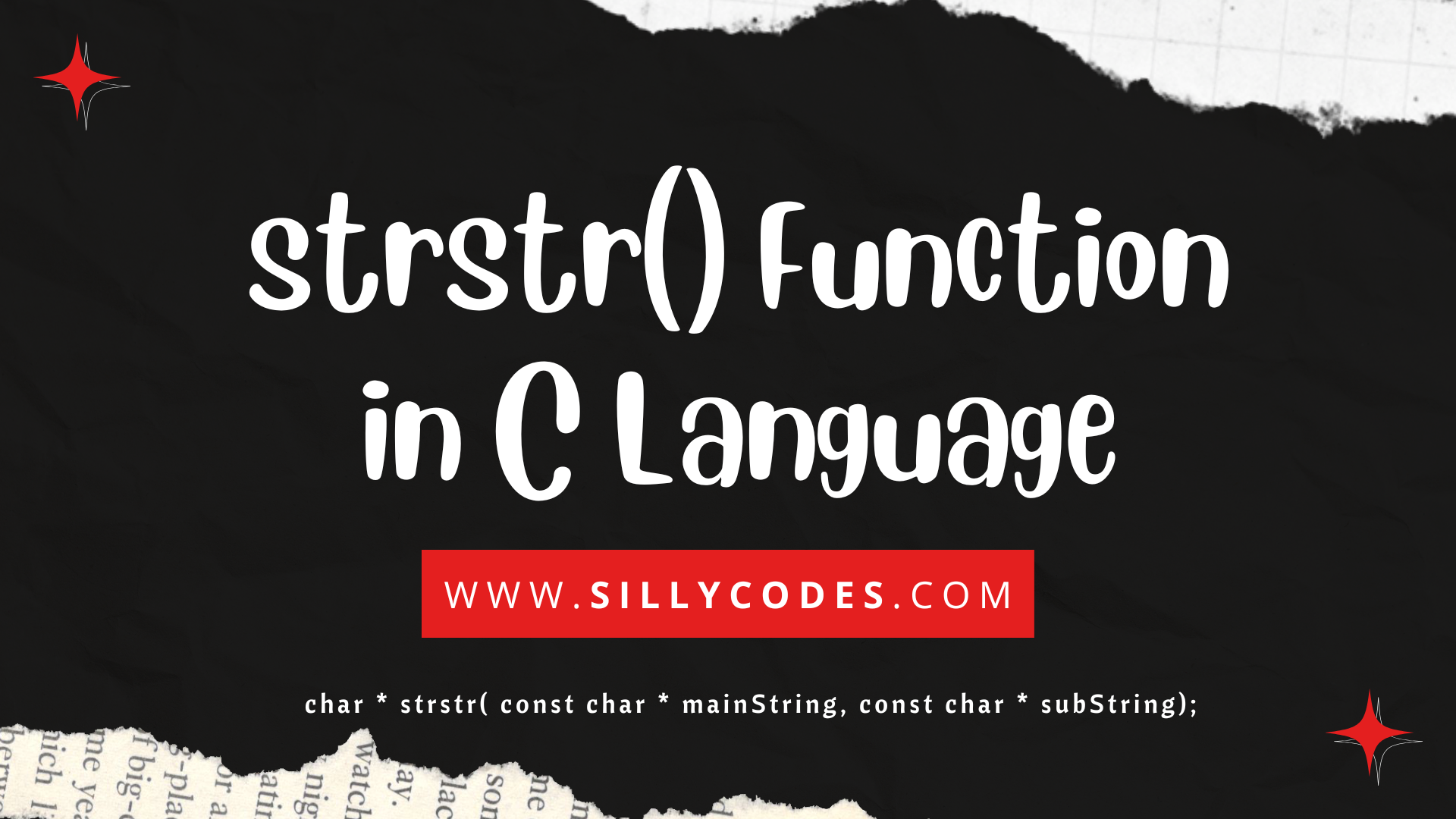 strstr-in-c-language-string-library-function-sillycodes