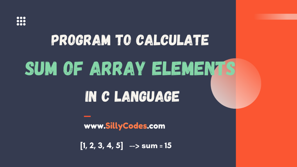 sum-of-array-elements-in-c