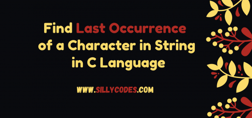 Program-Find-Last-Occurrence-of-a-Character-in-String-in-C-Language
