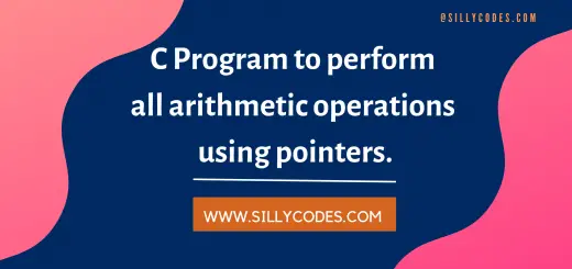 Program-to-perform-Arithmetic-Operations-using-Pointers-in-C-language