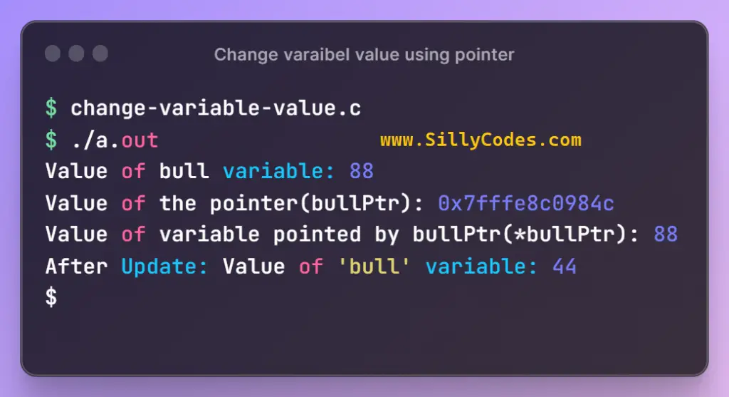 change-value-of-variable-indirectly-using-pointer-in-c-programming