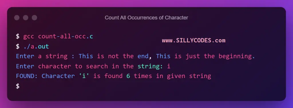count-all-occurrences-of-a-character-in-string-iterative-method