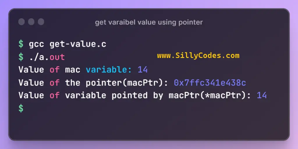 get-value-of-variable-indirectly-dereferencing-operator-on-pointer-in-c-language