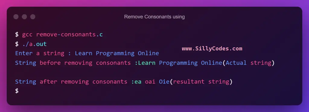 remove-consonants-from-string-in-c-program-output
