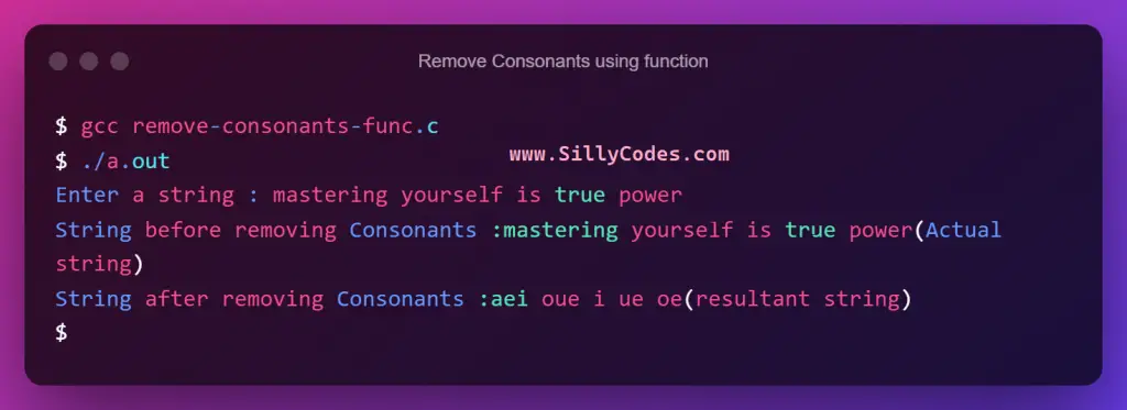 remove-consonants-using-function-program-output