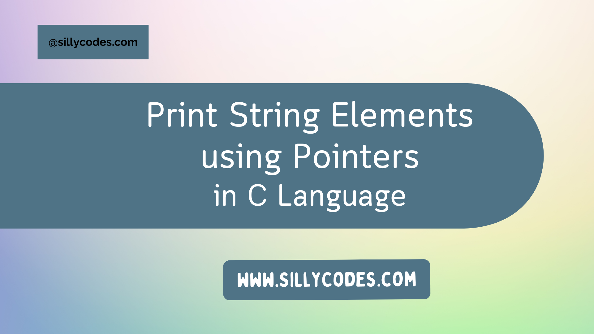 miljøforkæmper to Konfrontere Print String Elements using Pointers in C Language - SillyCodes