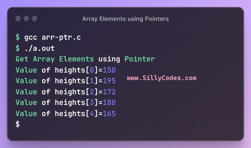 access-array-elements-using-pointers-in-c-programming