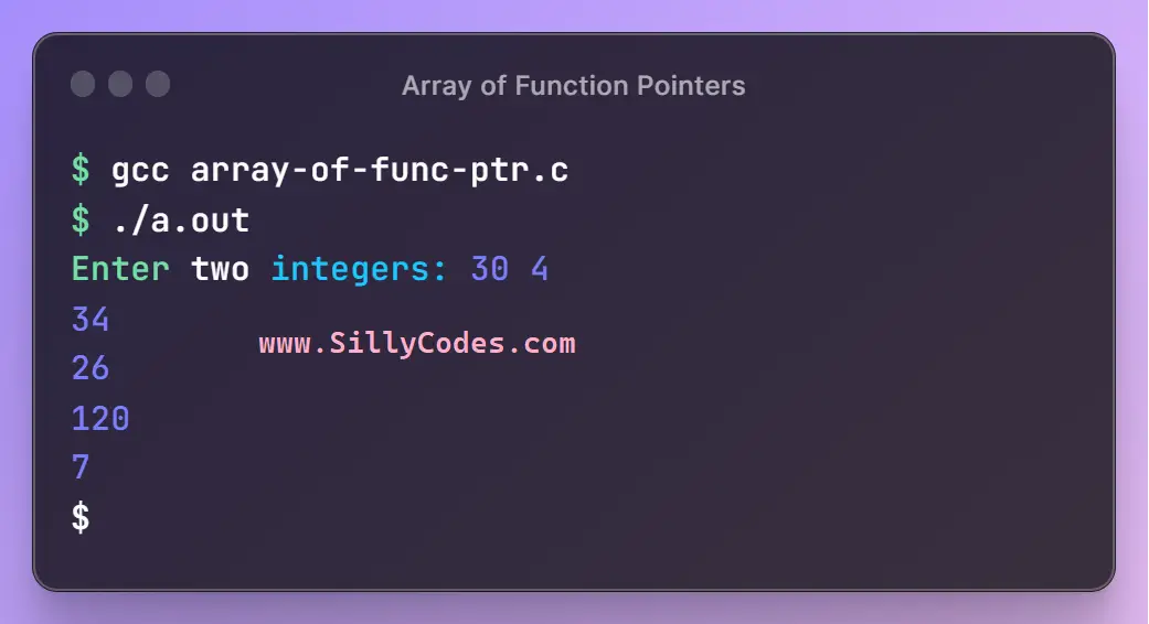 Function Pointers In C With Example Programs Sillycodes