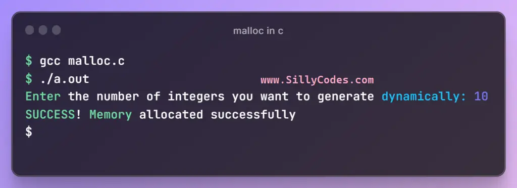 malloc-function-in-c-programming-language