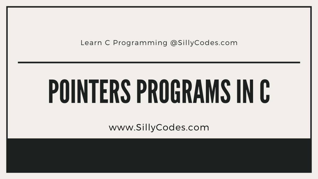 pointer-programs-in-c-programming-language