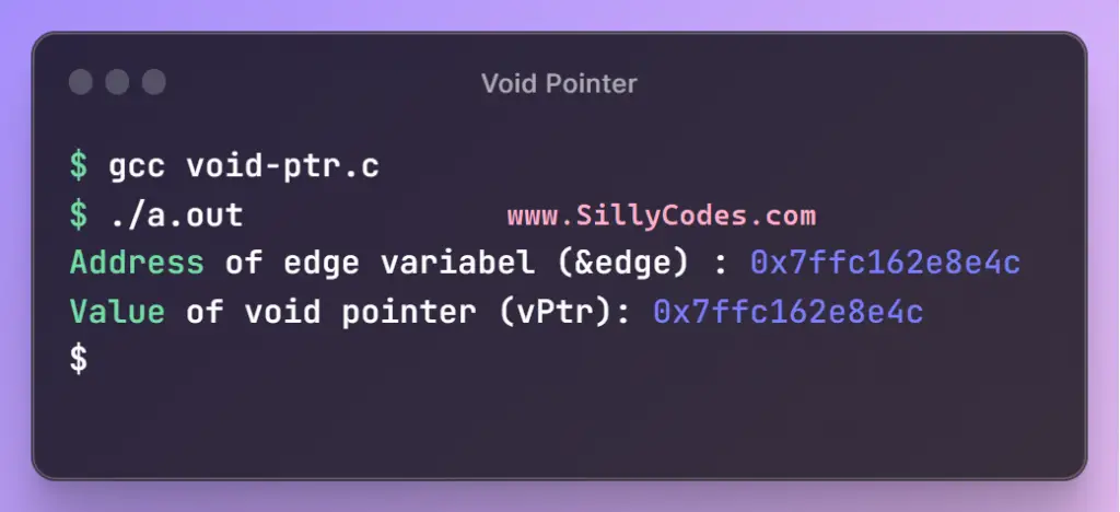 void-pointer-in-c-program-output